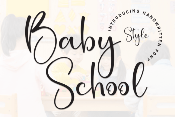 Discover the Artful Elegance of Baby School Font