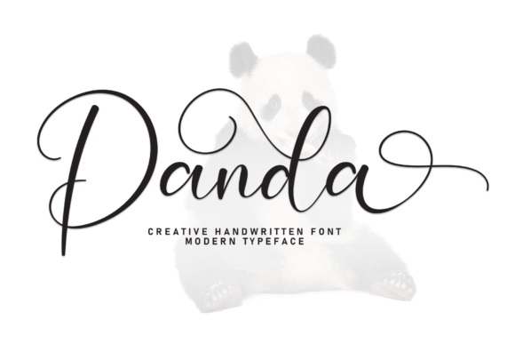 Discover the Graceful Artistry of the Panda Handwritten Font