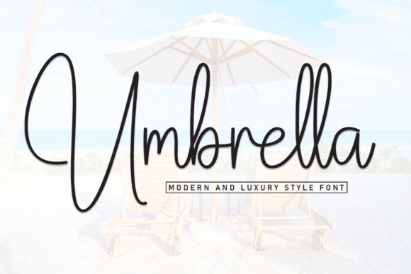 The Sophisticated Grace of the Umbrella Font